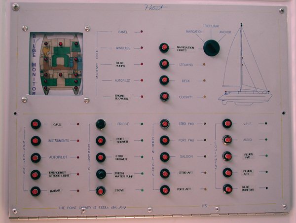Finished Circuit Breaker Panel on Prout Escale Catamaran