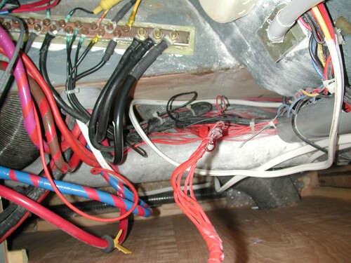 Wiring Mess in Prout Escale catamaran