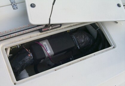 New furnace as installed in our Prout Escale catamaran