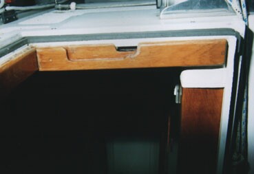 Side View of Prout Escale Companionway