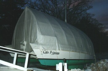 Winter Storage of our Prout Escale Catamaran
